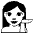 Person Tipping Hand Emoji from EmojiTwo Black Set