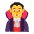 Person Vampire Flat Default Emoji from Fluent Emoji Flat Set