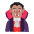 Person Vampire Flat Medium Emoji from Fluent Emoji Flat Set