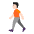 Person Walking Flat Light Emoji from Fluent Emoji Flat Set