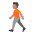 Person Walking Flat Medium Emoji from Fluent Emoji Flat Set