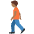Person Walking Medium Dark Skin Tone Emoji from Twemoji Set