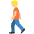 Person Walking Medium Light Skin Tone Emoji from Twemoji Set