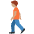 Person Walking Medium Skin Tone Emoji from Twemoji Set