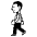 Person Walking Emoji from EmojiTwo Black Set
