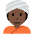Person Wearing Turban Dark Skin Tone Emoji from Twemoji Set