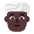 Person Wearing Turban Flat Dark Emoji from Fluent Emoji Flat Set