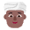 Person Wearing Turban Flat Medium Dark Emoji from Fluent Emoji Flat Set