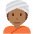 Person Wearing Turban Medium Dark Skin Tone Emoji from Twemoji Set