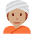 Person Wearing Turban Medium Skin Tone Emoji from Twemoji Set