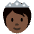 Person With Crown Dark Skin Tone Emoji from Twemoji Set