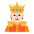 Person With Crown Flat Light Emoji from Fluent Emoji Flat Set