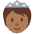 Person With Crown Medium Dark Skin Tone Emoji from Twemoji Set
