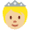 Person With Crown Medium Light Skin Tone Emoji from Twemoji Set