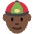 Person With Skullcap Dark Skin Tone Emoji from Twemoji Set