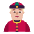 Person With Skullcap Flat Medium Light Emoji from Fluent Emoji Flat Set