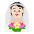 Person With Veil Flat Light Emoji from Fluent Emoji Flat Set