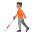Person With White Cane Flat Medium Emoji from Fluent Emoji Flat Set