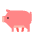 Pig Flat Emoji from Fluent Emoji Flat Set