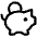 Piggy Bank Icon from Iconoir Regular Set | Free Download as SVG Vector and Transparent PNG | Streamline icons