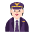 Pilot Flat Light Emoji from Fluent Emoji Flat Set