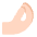 Pinched Fingers Flat Light Emoji from Fluent Emoji Flat Set