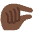 Pinching Hand Dark Skin Tone Emoji from Twemoji Set