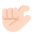 Pinching Hand Flat Light Emoji from Fluent Emoji Flat Set
