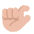 Pinching Hand Flat Medium Light Emoji from Fluent Emoji Flat Set