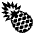 Pineapple Emoji from EmojiTwo Black Set