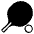 Ping Pong Emoji from EmojiTwo Black Set