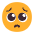 Pleading Face Flat Emoji from Fluent Emoji Flat Set