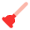Plunger Flat Emoji from Fluent Emoji Flat Set