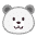 Polar Bear Flat Emoji from Fluent Emoji Flat Set