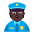 Police Officer Flat Dark Emoji from Fluent Emoji Flat Set