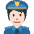 Police Officer Light Skin Tone Emoji from Twemoji Set