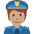 Police Officer Medium Skin Tone Emoji from Twemoji Set