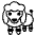 Poodle Emoji from EmojiTwo Black Set