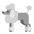 Poodle Flat Emoji from Fluent Emoji Flat Set