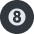Pool 8 Ball Emoji from Twemoji Set