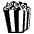 Popcorn Emoji from EmojiTwo Black Set