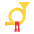 Postal Horn Flat Emoji from Fluent Emoji Flat Set