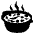 Pot Of Food Emoji from EmojiTwo Black Set