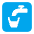 Potable Water Flat Emoji from Fluent Emoji Flat Set