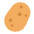 Potato Flat Emoji from Fluent Emoji Flat Set