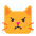 Pouting Cat Flat Emoji from Fluent Emoji Flat Set