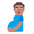 Pregnant Man Flat Medium Emoji from Fluent Emoji Flat Set