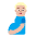 Pregnant Man Flat Medium Light Emoji from Fluent Emoji Flat Set