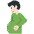 Pregnant Man Light Skin Tone Emoji from Twemoji Set