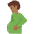 Pregnant Man Medium Dark Skin Tone Emoji from Twemoji Set